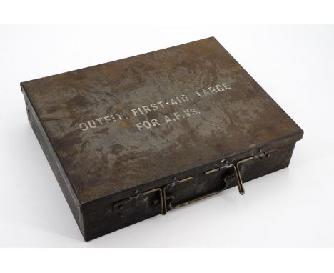 A 1945 British army armoured fighting vehicle first aid box