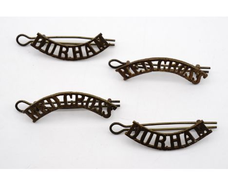 Second World War Durham Light Infantry and Red Cross shoulder titles