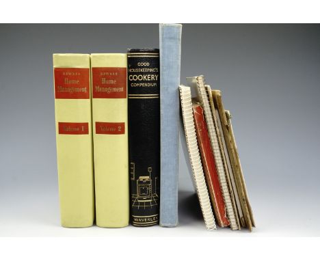 Vintage cookery books including "Sweets and Candies Cookery Compendium" etc