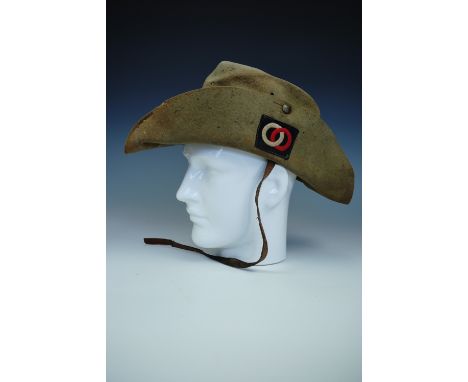 A Second World War British army 36th Infantry division bush / slouch hat