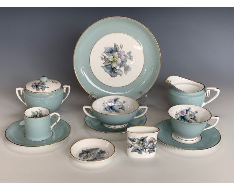 An extensive suite of Royal Worcester Woodland pattern tea and dinner ware
