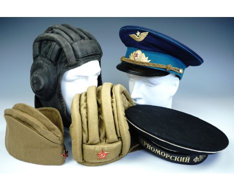 Soviet Bloc army, air force, navy and armoured fighting vehicle headgear