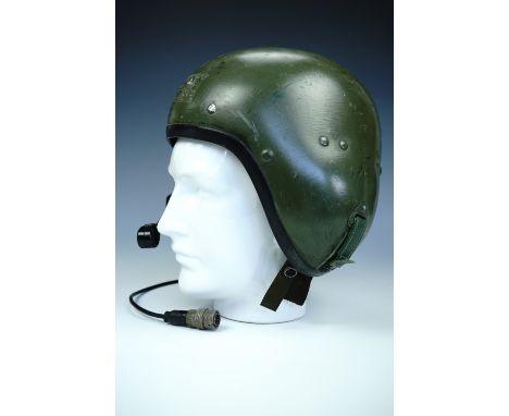 A late 20th Century British army armoured fighting vehicle crew members helmet