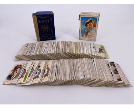 Cigarette cards, Player's playing cards and a "Whot" card game