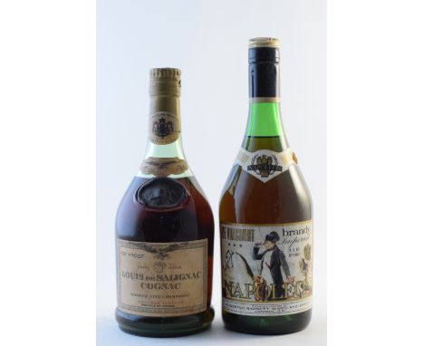 Salignac Grande Fine Champagne Réserve Empire 'Over A Century' Cognac (1)(u. 4cms below base of lead capsule; lightly stained