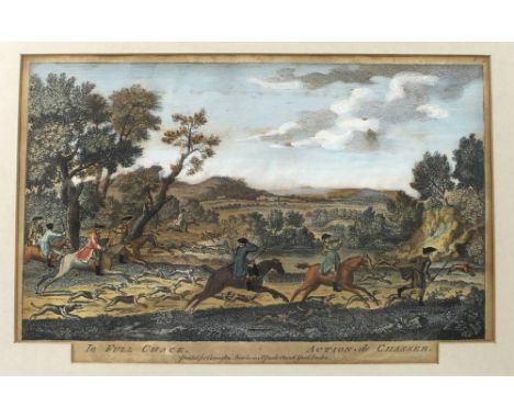 After James Seymour (1702-1752): a set of four hand coloured hunting engravings for Carington Bowles, London, comprising The 