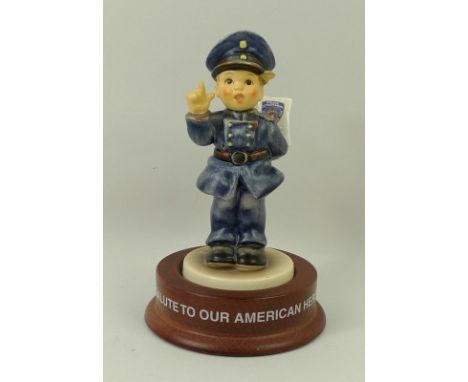 A Goebel Hummel figurine of 'Merk' Dir's Halt!', 'A Salute to our American Heroes', 'NYC Police Foundation, 2003', limited ed