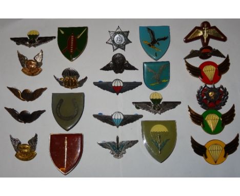 Militaria, South Africa, Bantustans, base metal and enamel badges, Transkei 1976-94 (9); Ciskei 1972-94 (9); Bophuthatswana 1