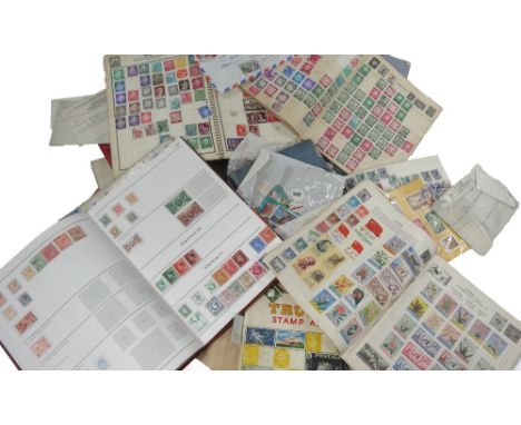 Various stamps, related ephemera, other guides, French Guide, various GB used stamps on envelopes, etc.  (a quantity)From the