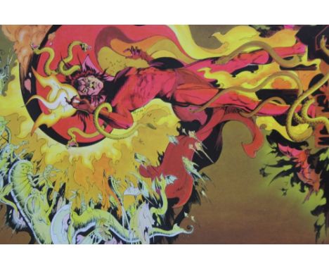 By &amp; After P Craig Russell.  Magestic Mephisto, lithograph, signed to the mount, 46cm x 31cm.