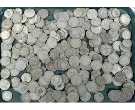 Various GB used coins, mainly George V florins, 1922, etc., two shillings, half crowns, etc.  (a quantity)From the estate of 