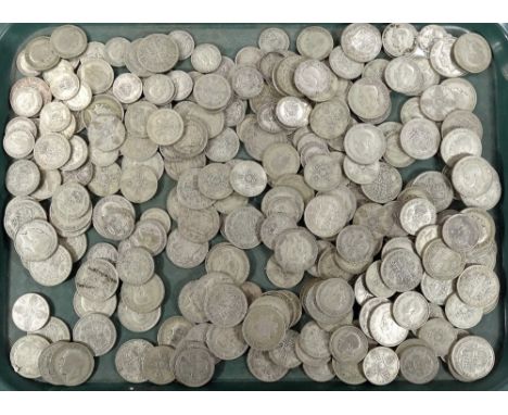 Various GB pre decimal coins, mainly George V, to include half crowns 1928, etc., florins, shillings, other George V, etc.  (