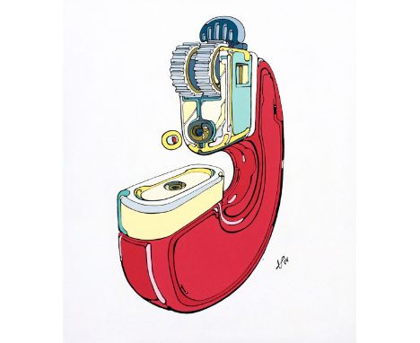 ‘LIGHTER’ (2004)Acrylic on Canvas152cm x 178cmSTRETCHED BUT NOT FRAMEDNote:London based artist Tommy Penton is best known for