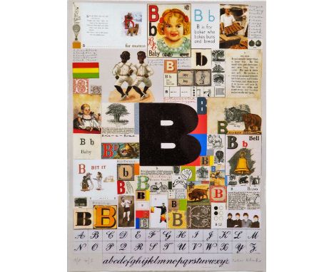 ‘The Letter B’ (2007) A/P from a limited edition and no. 4 of 5Hand signed ‘Peter Blake’ lower right with pencil  Silkscreen,
