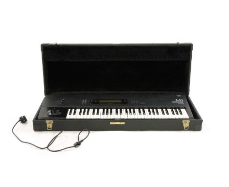 A Korg M1 synthesizer, serial number 002681, complete with a power lead and hard caseCondition report: It has been plugged in