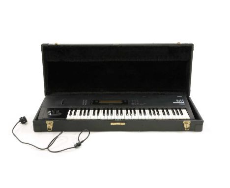 A Korg M1 synthesizer, serial number 002681, complete with a power lead and hard caseCondition report: It has been plugged in