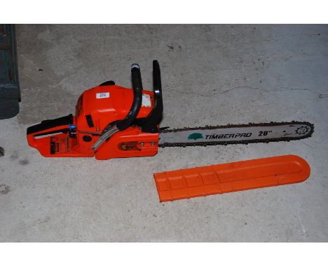 A "Timberpro" C56150 20'' blade chainsaw. Good compression.