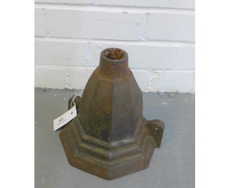 Cast iron rain hopper, by repute from Kings Cross Station, London 