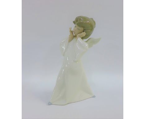 Lladro porcelain Angel, 22cm high 
