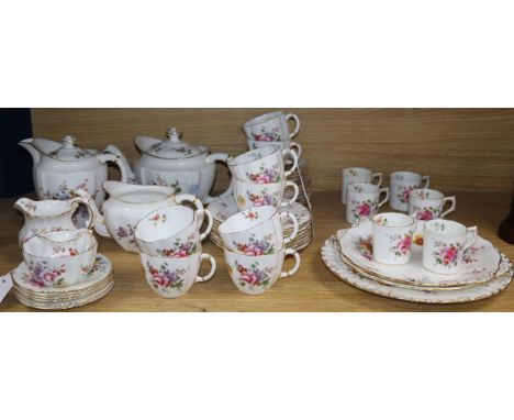 A Royal Crown Derby 'Posies' part tea service and other Royal Crown Derby teaware