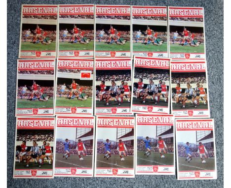 Arsenal Football Club Home and Away Programmes from the 1982-83 season. (32) 