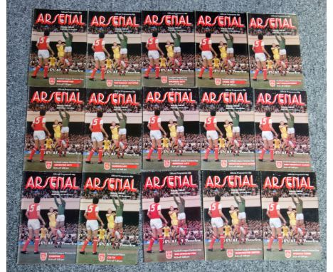 Arsenal Football Club Home and Away Programmes from the 1980-81 season. (24) 