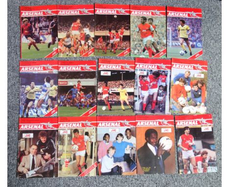 Arsenal Football Club Home and Away Programmes from the 1983-84 season. (23) 