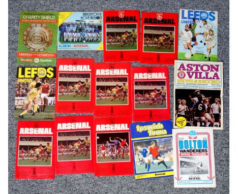 Arsenal Football Club Home and Away Programmes from the 1979-80 season. (58) 