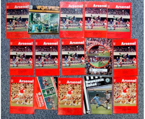 Arsenal Football Club Home and Away Programmes from the 1977-78 season. (46) 