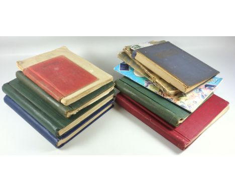 Five postage stamp albums containing British, Commonwealth and stamps of the world, and 5 other albums (a lot)