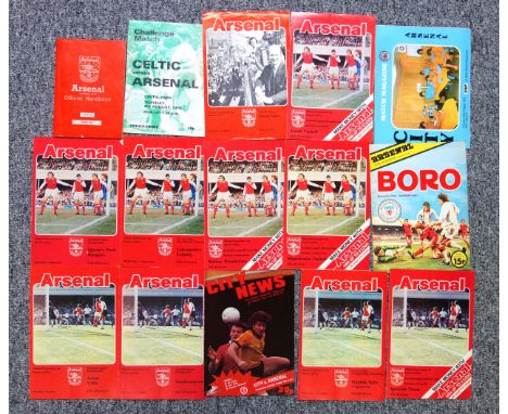 Arsenal Football Club Home and Away Programmes from the 1978-79 season. (49) 