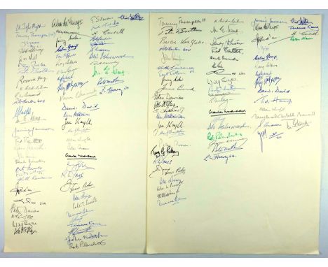 The autographs of over 170 R.A.F pilots as featured in the limited-edition folios ‘So Few’, commissioned by Air Vice-Marshal 