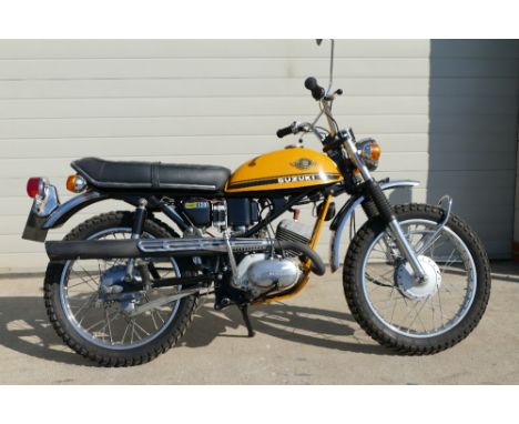 1971 Suzuki TC120, 118 cc. Registration number EKH 322J. Frame number TC120 - 26271. Engine number TC120 -14571. Light and ma