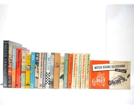 A collection of twenty one vintage Grand Prix Motor Racing books, including Count Lurani: 'Nuvolari', L, Cassell, 1959, 1st e