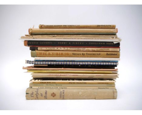 A collection of 28 mainly poetry titles circa mid to late 20th Century, several signed/signed &amp; inscribed, including Ceci