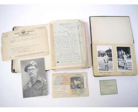 A manuscript scrap album compiled by 2nd Lt. Philip Wills circa 1942-1946, firstly during his time at the Indian Military Aca