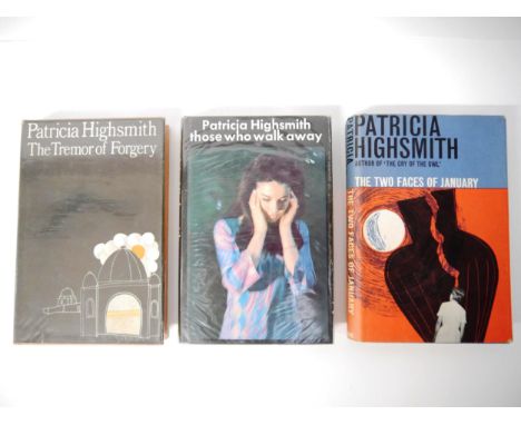 Patricia Highsmith, three psychological thrillers, all UK first editions, all published London, William Heinemann, all origin