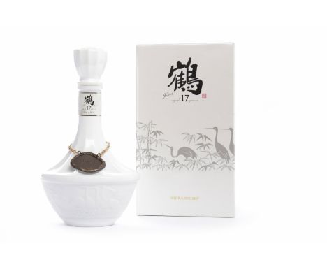 NIKKA TSURU AGED 17 YEARS DECANTERBlended Japanese Whisky. 70cl, 43% volume, in white ceramic decanter, in carton.  CONDITION