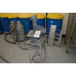 1" x 8" Belt and Disc Sander on small metal rolling stand