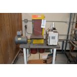 Kalamazoo Industries 6" x 48" Belt Vertical Belt Sander with stand, extra belts, parts and pieces,