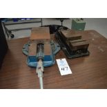 Enco Model 425-7261 milling machine vise with another 6" misc milling machine vise (2 Total)