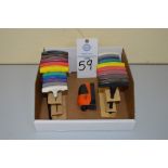 (2) sets of holders of Allen wrenches with T handles