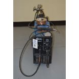 Miller Millermate 150 MIG welder with rolling cart with extra spoil of wire and small argon tank