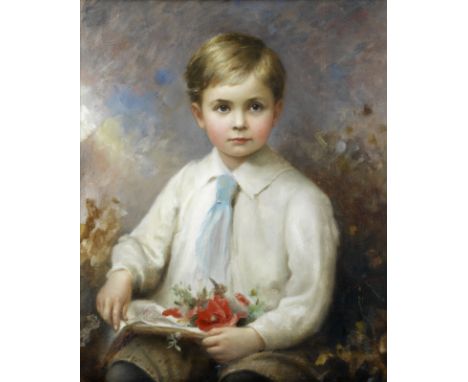 Edward Hughes (British, 1832-1908)Portrait of Rodney William Verelstsigned and dated 'Edward Hughes/1903' (lower right); ther