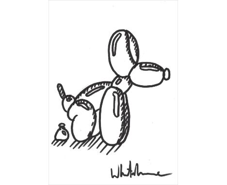 
	
		Whatshisname
		Popek Balloon Dog, 2020
		Marker pen on paper
		Signed verso
		15 x 10cm (5¾ x 3¾ in.)
		Born in the east