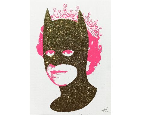 
	
		Heath Kane
		Rich Enough to be Batman, 2020
		Screenprint and glitter on paper
		Signed verso
		15 x 10cm (5¾ x 3¾ in.)
