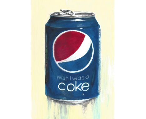 
	
		Anthony H'Haylock
		Defence of the Inanimate - Pepsi Can, 2020
		Acrylic on paper
		Signed verso
		15 x 10cm (5¾ x 3¾ in