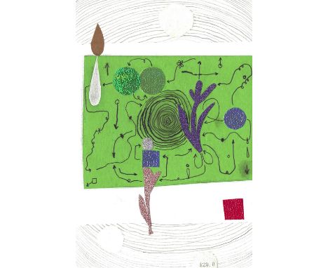 
	
		Tongyu Zhao
		Afternoon Garden, 2020
		Pencil, pen and collage on paper
		Signed verso
		15 x 10cm (5¾ x 3¾ in.)
		b. Hu