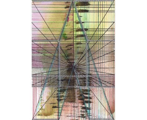 
	
		Joe Lloyd
		Green Star Pattern, 2020
		Ink and acrylic on paper
		Signed verso
		15 x 10cm (5¾ x 3¾ in.)
		Joe Lloyd was
