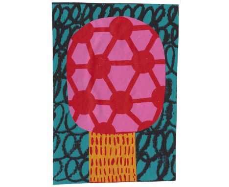 
	
		David Shillinglaw
		Fruit Tree, 2020
		Screen print on painted paper collage on paper
		Signed verso
		15 x 10cm (5¾ x 3